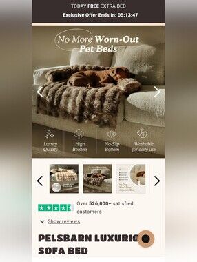 Luxurious Faux Fur Sofa Pet Bed Blanket